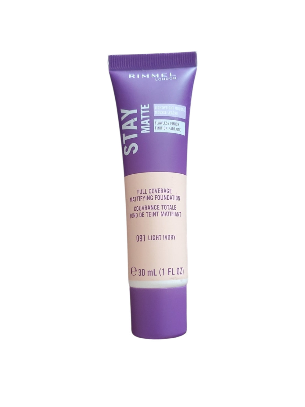Rimmel Stay Matte Full Coverage Foundation - Light Ivory (091)